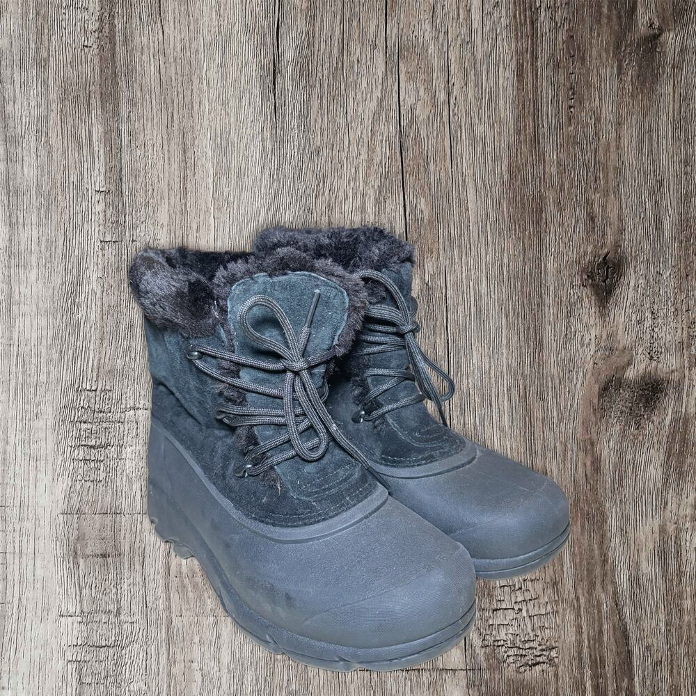 Sorel black women’s Snow Angel winter boots size 8 - Picture 1 of 4